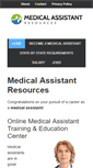 Mobile Screenshot of medicalassistantresources.com